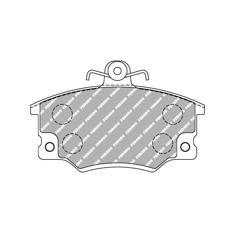 Jeu de 4 plaquettes de frein avant FERODO RACING FCP370Z