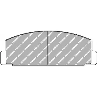 Jeu de 4 plaquettes de frein arrière FERODO RACING FCP372W