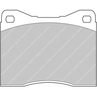 Jeu de 4 plaquettes de frein avant FERODO RACING FCP399R