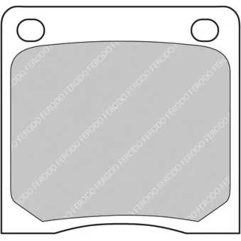 Jeu de 4 plaquettes de frein avant FERODO RACING FCP39C