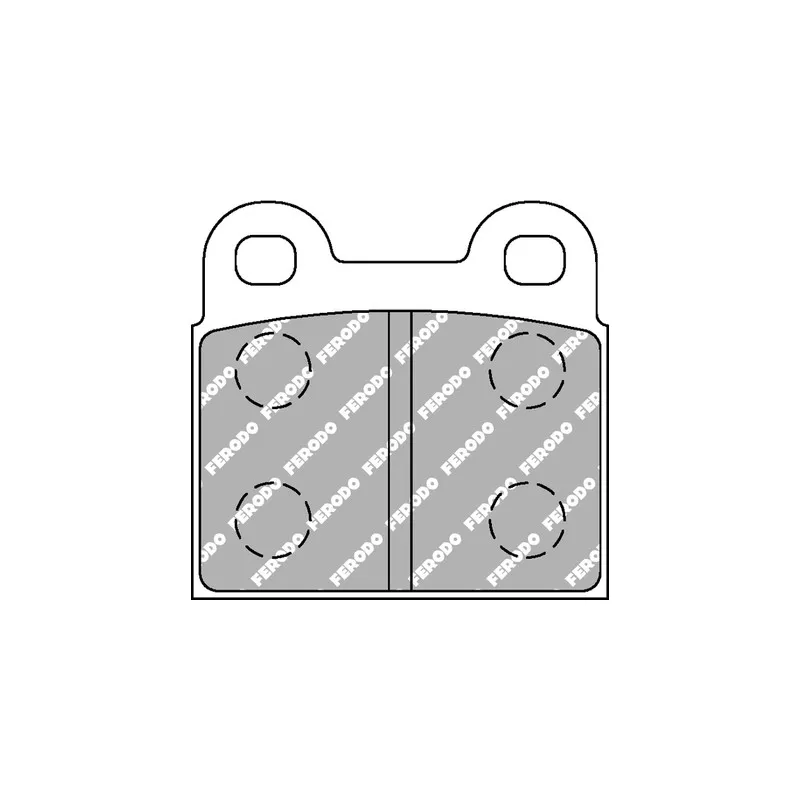 Jeu de 4 plaquettes de frein arrière FERODO RACING FCP3W