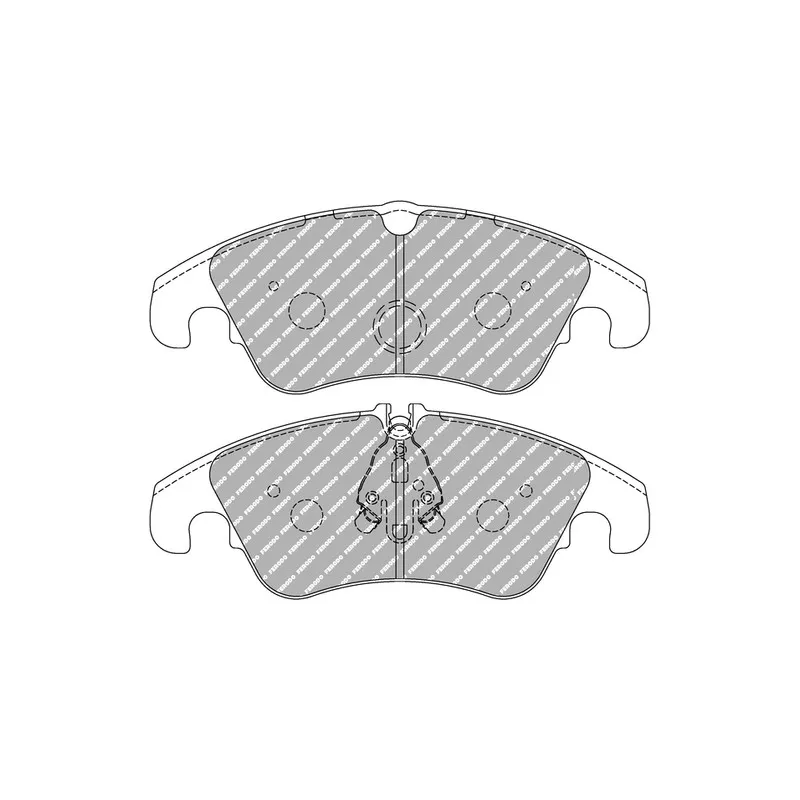 Jeu de 4 plaquettes de frein avant FERODO RACING FCP4044H