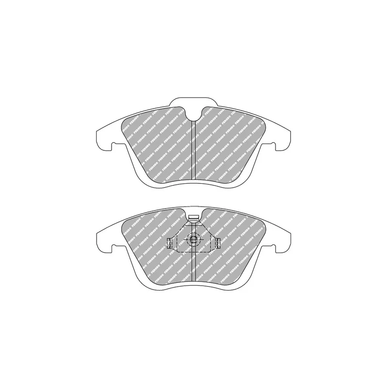 Jeu de 4 plaquettes de frein avant FERODO RACING FCP4045H