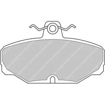 Jeu de 4 plaquettes de frein arrière FERODO RACING FCP408R