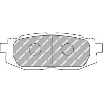 Jeu de 4 plaquettes de frein arrière FERODO RACING FCP4187W