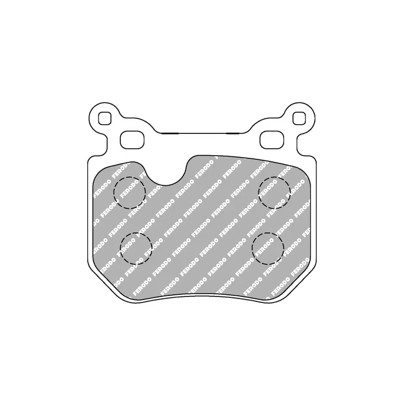 Jeu de 4 plaquettes de frein arrière FERODO RACING FCP4217Z