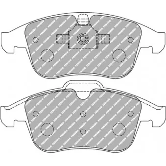 Jeu de 4 plaquettes de frein avant FERODO RACING FCP4249H
