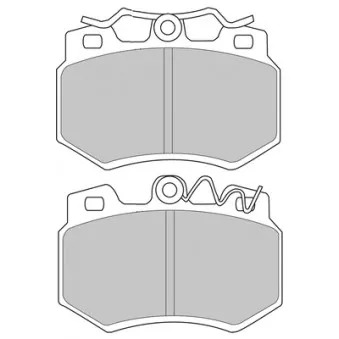 Jeu de 4 plaquettes de frein avant FERODO RACING FCP434H
