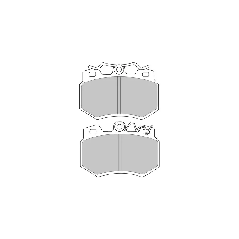 Jeu de 4 plaquettes de frein avant FERODO RACING FCP434H