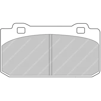 Jeu de 4 plaquettes de frein avant FERODO RACING FCP441R