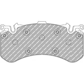 Jeu de 4 plaquettes de frein avant FERODO RACING FCP4468H