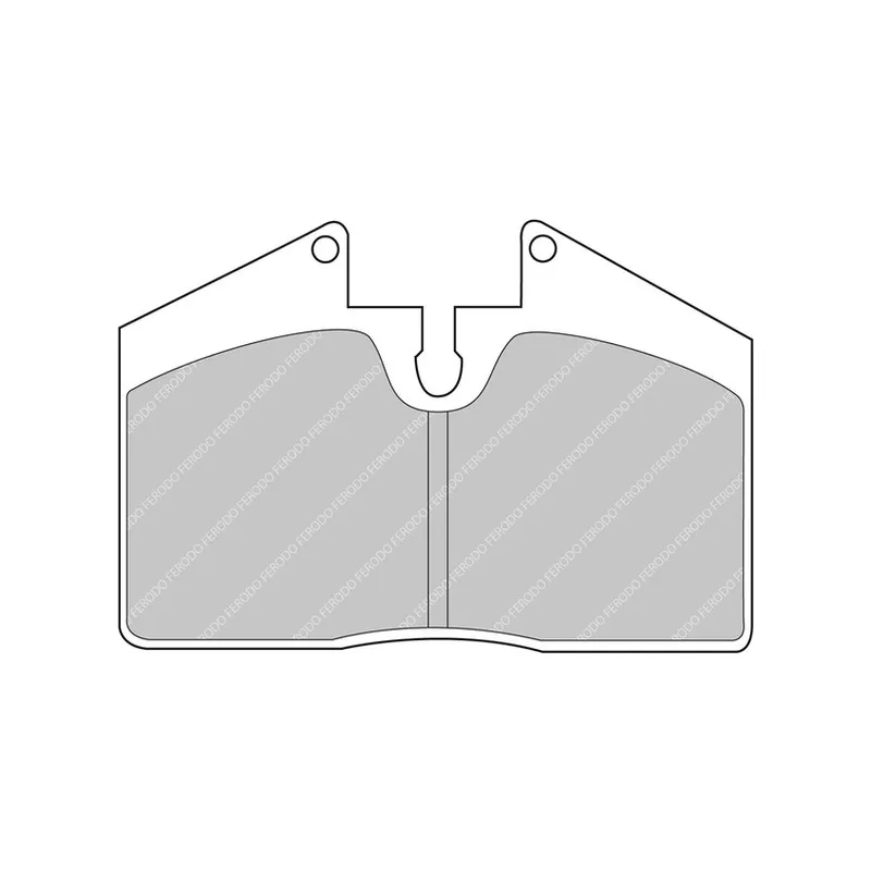 Jeu de 4 plaquettes de frein avant FERODO RACING FCP451H