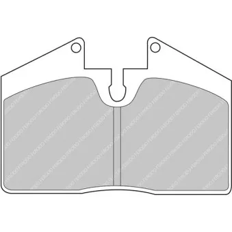 Jeu de 4 plaquettes de frein avant FERODO RACING FCP451Z