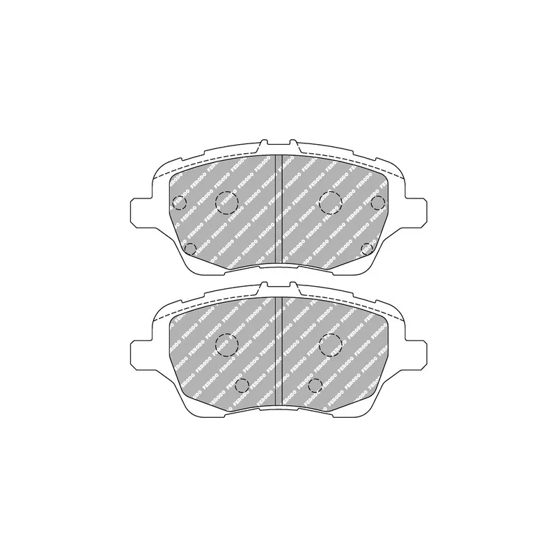 Jeu de 4 plaquettes de frein avant FERODO RACING FCP4612H