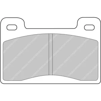 Jeu de 4 plaquettes de frein avant FERODO RACING