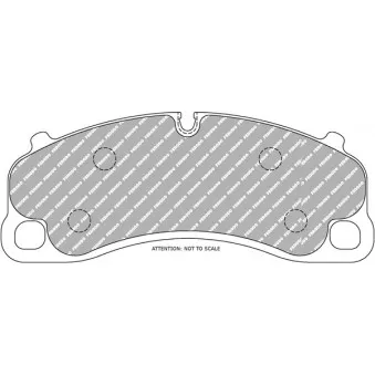 Jeu de 4 plaquettes de frein avant FERODO RACING FCP4664H