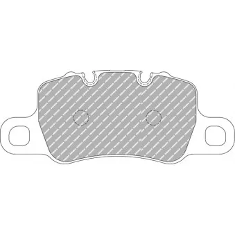 Jeu de 4 plaquettes de frein arrière FERODO RACING FCP4665W