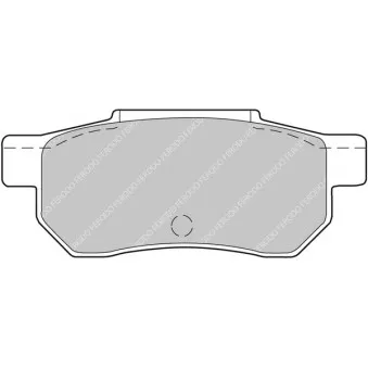Jeu de 4 plaquettes de frein arrière FERODO RACING FCP472H