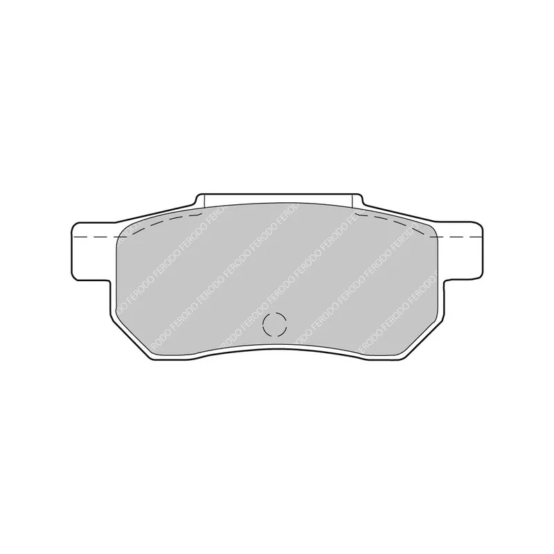 Jeu de 4 plaquettes de frein arrière FERODO RACING FCP472H