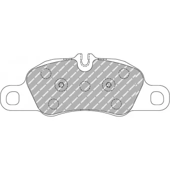 Jeu de 4 plaquettes de frein avant FERODO RACING FCP4805H