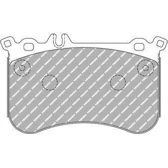 Jeu de 4 plaquettes de frein avant FERODO RACING FCP4806H