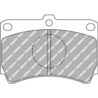 Jeu de 4 plaquettes de frein avant FERODO RACING FCP487R