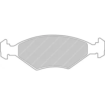 Jeu de 4 plaquettes de frein avant FERODO RACING FCP519W