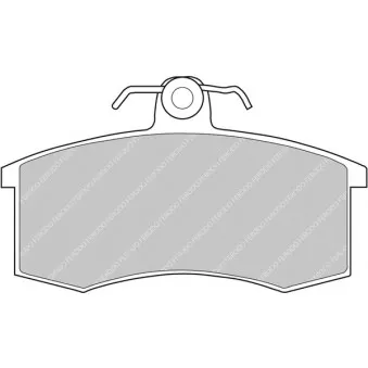 Jeu de 4 plaquettes de frein avant FERODO RACING FCP527H