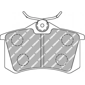 Jeu de 4 plaquettes de frein arrière FERODO RACING FCP541Z