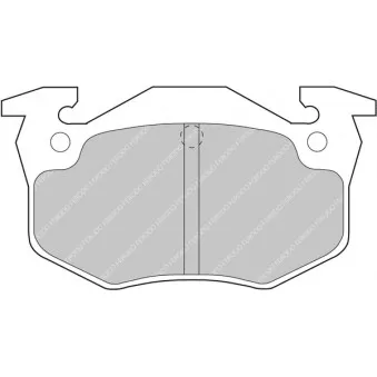 Jeu de 4 plaquettes de frein arrière FERODO RACING FCP558R
