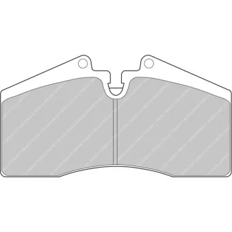 Jeu de 4 plaquettes de frein avant FERODO RACING FCP560R
