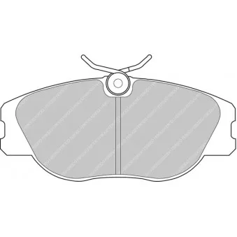 Jeu de 4 plaquettes de frein avant FERODO RACING FCP565R