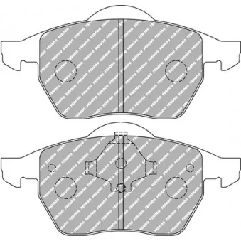 Jeu de 4 plaquettes de frein avant FERODO RACING FCP590R