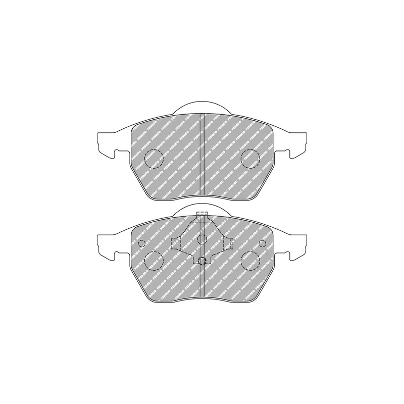 Jeu de 4 plaquettes de frein avant FERODO RACING FCP590R