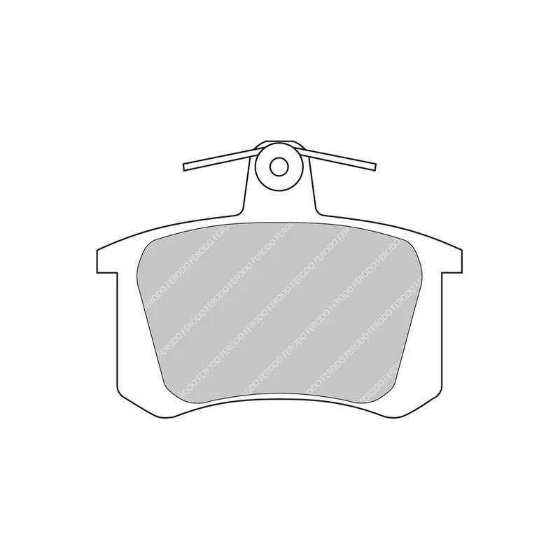 Jeu de 4 plaquettes de frein arrière FERODO RACING FCP596R