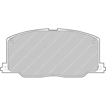 Jeu de 4 plaquettes de frein avant FERODO RACING FCP602R