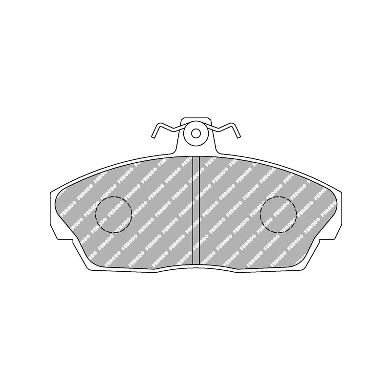 Jeu de 4 plaquettes de frein avant FERODO RACING FCP613R