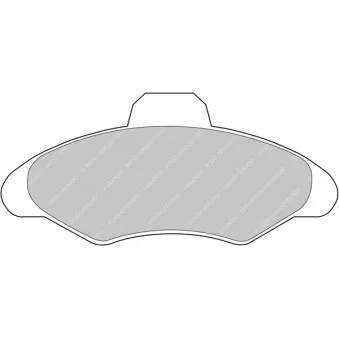 Jeu de 4 plaquettes de frein avant FERODO RACING FCP617H