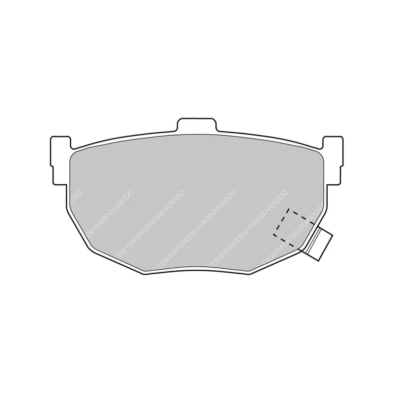 Jeu de 4 plaquettes de frein arrière FERODO RACING FCP638H