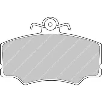 Jeu de 4 plaquettes de frein avant FERODO RACING FCP647H