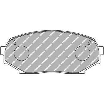 Jeu de 4 plaquettes de frein avant FERODO RACING