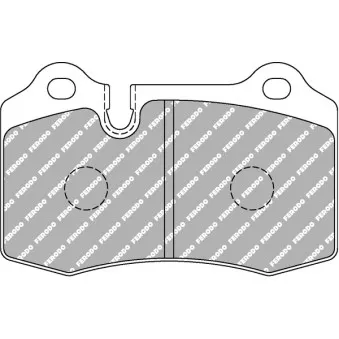 Jeu de 4 plaquettes de frein avant FERODO RACING FCP721R