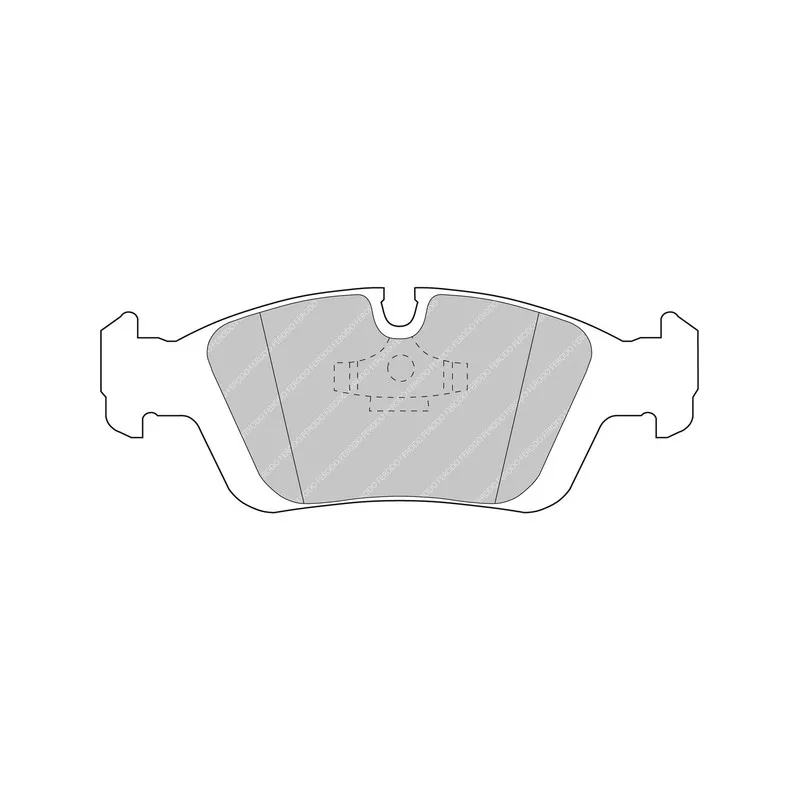Jeu de 4 plaquettes de frein avant FERODO RACING FCP725R