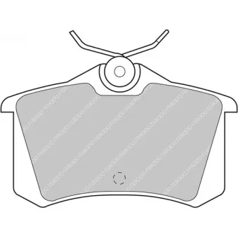 Jeu de 4 plaquettes de frein arrière FERODO RACING FCP726H