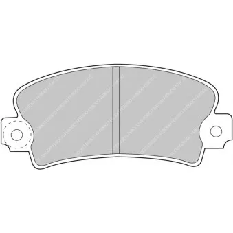 Jeu de 4 plaquettes de frein avant FERODO RACING FCP72R