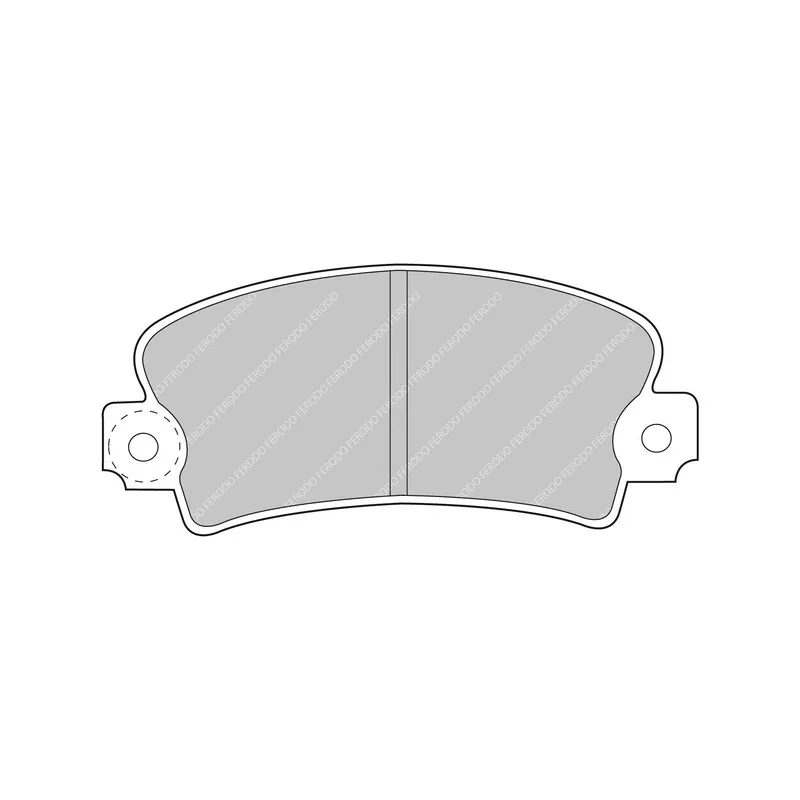 Jeu de 4 plaquettes de frein avant FERODO RACING FCP72R