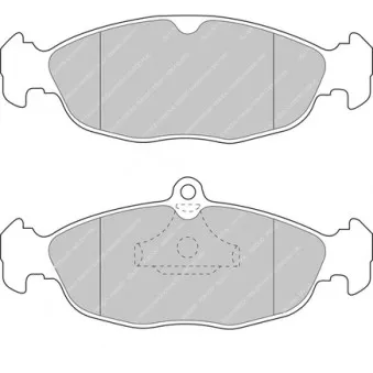 Jeu de 4 plaquettes de frein avant FERODO RACING FCP732H