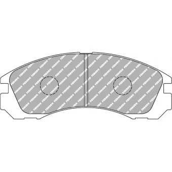 Jeu de 4 plaquettes de frein avant FERODO RACING FCP765R