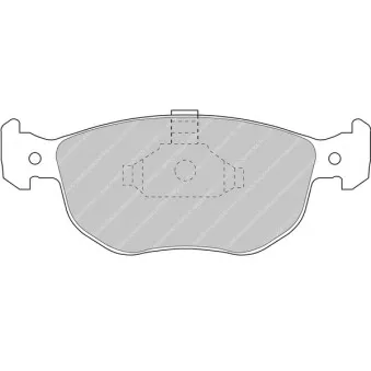 Jeu de 4 plaquettes de frein avant FERODO RACING FCP767H