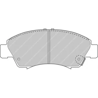 Jeu de 4 plaquettes de frein avant FERODO RACING FCP777H